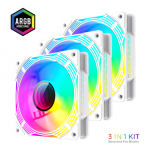 Gamemax Case Fan | KF300R WH | Baltas