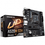 Pagrindinė plok&scaron;tė Gigabyte | A520M S2H 1.0 | Processor family AMD | Processor socket AM4 | DDR4 DIMM | Atminties lizdai 2 | Chipset AMD A | Micro ATX