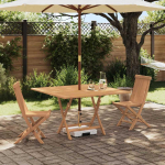 Lauko baldų komplektas Sodo Bistro Rinkinys 3 pcs Ruda Kietas teakwood