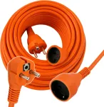 Powerlink by Extralink, Mains power extension lead, 30m, Oranžinis, No earthing, 2 x 1,5mm2, 16A, 2500W