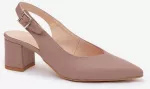 Smėlio spalvos basutės su kulnu Step in style