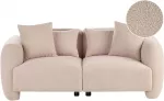 Beliani 3 vietų sofa EKENES Boucle smėlio spalvos