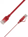 LinkIT Płaski kabelis sieciowy RJ-45, Cat.6a, U/UTP, PVC, raudona, 2 m (UTP-FL6A-00200-RD)