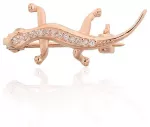 Diamond Sky Jewelry Sidabrinė sagė su cirkoniais &bdquo;Lizard King II&ldquo;
