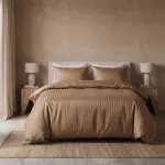 Dreamhouse mikropluo&scaron;to patalynės komplektas &bdquo;Dallas" &ndash; 140x200cm Rusvas
