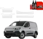 GrizzGlass Bespalvė apsauginė plėvelė BodyShield slenksčiams su įpjovomis, skirta Fiat Doblo Cargo (2018-2026) [4w1]