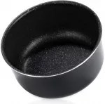 Puodas GRANDE COMBI su granitine danga, juodas, 20 cm, 3 l
