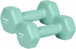 Hantelki żeliwne winylowe HEX 2x3kg, REBEL ACTIVE