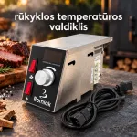rūkyklos temperatūros valdiklis &bdquo;Borniak&ldquo; su skaitmeniniu ekranu