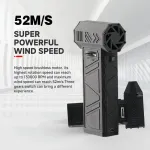 Mini Turbo Jet Ventiliatorius Turbo Violent Fan 110000RPM Galingas pūstuvas su didelės spartos kanalo ventiliatoriumi, ne&scaron;iojamas oro pūstuvas