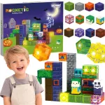 Magnetiniai žaislai Woopie, &scaron;viečiantys LED elementai