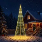 LED Kalėdų medis 470 cm 1504 LED &Scaron;ilta balta Plienas Žalia