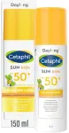 Cetaphil Sun Kids Liposominis losjonas nuo saulės Spf 50+, 150 ml, drėkinamoji apsauga nuo saulės su dozatoriumi jautriai kūdikių ir vaikų odai, lengvai paskirstomas kremas nuo saulės, itin atsparus vandeniui