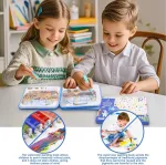 Fzyisw automobilio vandens spalvinimo knygelė su vandens ra&scaron;ikliais, daugkartinio naudojimo vandens spalvinimo knygelė, kūrybinis pie&scaron;imas su vandeniu, magi&scaron;kos spalvinimo knygelės nuo 3 metų, idealiai tinka kelionėms