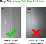 Derwere dėklas, skirtas Lenovo Tab Plus 11.5 colių 2024, Scy