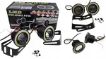 Tsm shop apvalūs dienos žibintai 2in1 drl halogen cob linzė ring 89mm