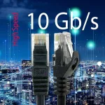&Scaron;akotuvas 1attack.de - 1 X 15m Cat7 Ethernet kabelis 10 Gb/s Lan tinklo jungiklis geltonas