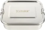 Schramm&reg; nerūdijančio plieno prie&scaron;piečių dėžutė 800, 1200, 1400, 1700 arba 2200 ml prie&scaron;piečių dėžutė su skyreliais, įskaitant 2 pertvaras, metalinė dėžutė su užsegimu, dydis: 1200 ml