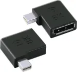 Adapteris Displayport Moteri&scaron;kas į Mini Displayport Vyri&scaron;kas 8k 90 laipsnių