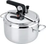 Barazzoni Basic greitpuodis, skersmuo 22 cm, talpa 7 l, nerūdijantis plienas, pagamintas Italijoje