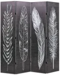 Kamb. pertvara, sulankst., 160x170cm, juod. balt. sp. plunksnos