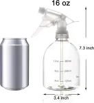 Youngever 6 pur&scaron;kiamų butelių rinkinys, 500 ml, plastikiniai pur&scaron;kiami buteliai, tu&scaron;ti (3 skaidrūs ir 3 juodi)