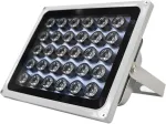 Infraraudonųjų spindulių LED prožektorius PNI IR30 vaizdo kameroms ir CCTV sistemoms, 30 IR LED, atstumas 80 m, IP66