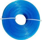 Lism Trimmerio valas 1,6 mm x 100 m, žoliapjovės valas sodui, vejapjovė, elektrinis trimeris, mėlynas apvalus nailoninis siūlas
