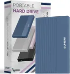 Kietasis diskas Suhsai 200gb i&scaron;orinis standusis diskas, atsarginė kopija, Usb 3.0 didelės spartos duomenų perdavimas, suderinamas su Mac ne&scaron;iojamuoju kompiuteriu, stacionariu kompiuteriu, žaidimų konsole (mėlynas)