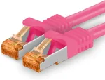 1attack.de Cat.7 tinklo kabelis Cat7 ethernet kabelis Patch kabelis tinklo Lan kabelis Cat.7 neapdorotas kabelis 10 Gb/s (sftp Pimf Lszh) rinkinys su Rj45 jungtimi Cat.6a