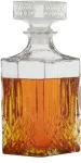Whiskey grafinas su kam&scaron;čiu 900 ml viskio dekanteris butelis stiklinis grafinas konjakui &scaron;koti&scaron;kam brendžiui chereso stiklinis uždarymas kontūrai a x p x g 23,5 x 9 x 9 cm