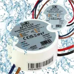 12v Led maitinimo &scaron;altinis 15w 1.25a montuojamas į potinkinę dėžutę, transformatorius Ip67