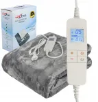 Jata Didelis 180x160 Matmay pliu&scaron;inis elektrinis pledas su Lcd pulteliu, laikmačiu, 160w