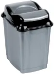 Vilde &Scaron;iuk&scaron;liadėžė plastikinis atverčiamas biuro vonios kambario virtuvės atliekų konteineris 16l