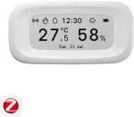 SONOFF AirGuard SNZB-02UL &ndash; i&scaron;manusis Zigbee temperatūros ir drėgmės daviklis su 2,9" E-Ink ekranu