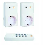 Homecomfort lizdinė rozetė su nuotolinio valdymo pulteliu, 2 vnt., 1000 W