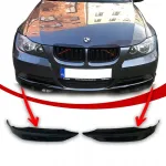 Bmw e90 e91 priekinio buferio spoilerio lūpos, juodas blizgesys