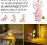 Hengbird 4 vnt. gyvūnų led naktinė lempa vaikams, &scaron;ilta balta &scaron;viesa, gyvūnų lempa, mini naktinė lempa vaikams, miela naktinė lempa, kawaii stalinė lempa, dekoratyvinė lempa, baterijomis maitinama lovos lempa (ruda, mėlyna,