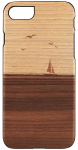 Dėklas MAN&WOOD case for iPhone 7/8 mare juodas