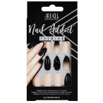 "Ardell Nail Addict" juodos spalvos "Juodas Stud y Rožinė Ombre" dirbtiniai nagai