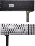 Klaviatūra ASUS N550J, US (sidabrinė)