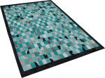 Beliani Odos kilimas 140 x 200 cm turkis pilka NIFER