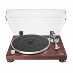 Audio Technica rankinis patefonas su diržu, RCA, medinis pagrindas AT-LPW50BT