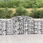 I&scaron;lenkti gabiono krep&scaron;iai, 8vnt., 300x50x100/120cm, geležis