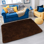 Strado Shaggy kilimas Strado 80x150 Tamsiai ruda DarkCoffee