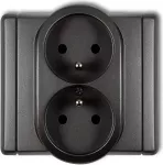 Karlik Elektrotechnik 11FGP-2zp FLEXI Lizdas double su/u grafitas 11FGP-2zp