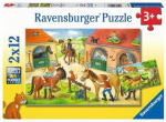 Dėlionė Ravensburger &ndash; laimingos dienos žirgyne 2x12p &ndash; 05178