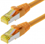 helos Patchkabel Cat 6a S/FTP RJ45 gelb 20m AWG26/7 LSZH GHMT