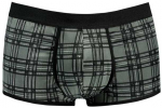 ANAIS MEN BOXER & BRIEF ANAIS FOR MEN Balance Boxer Shorts S Juodas-Pilkas Check Microfiber