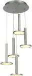 60W LED pakabinamas &scaron;viestuvas OLIVER, nikelio sp., 3000K, dimeriuojamas